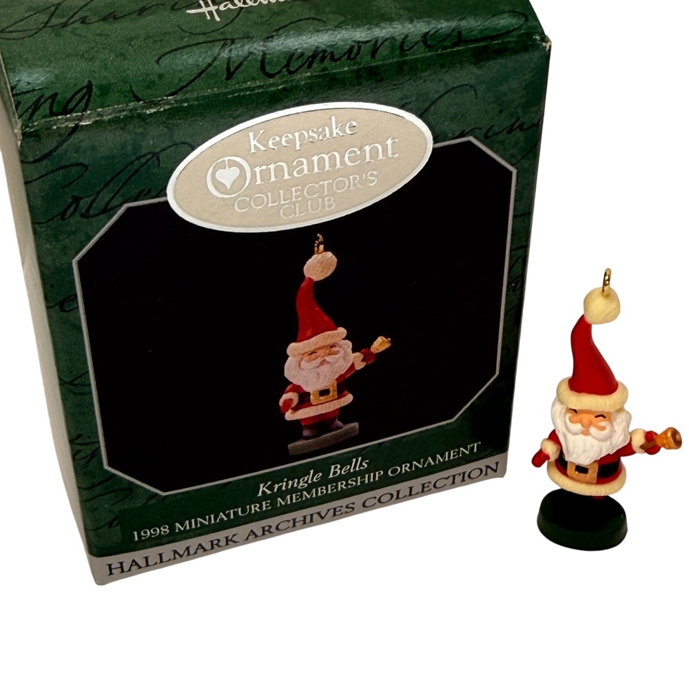 Hallmark Keepsake‎ Ornament 1998 Kringle Bells Miniature Santa Collection